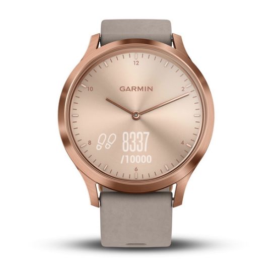 vivomove HR Rose Gold Gri Suet Kay l