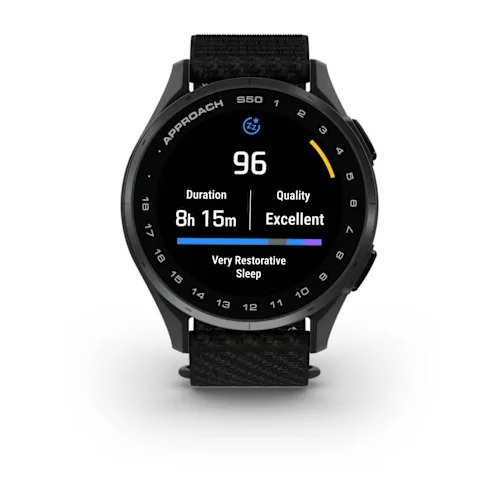 Approach S50 - Siyah ComfortFit Naylon Bantlı Arduvaz Alüminyum Çerçeve resmi
