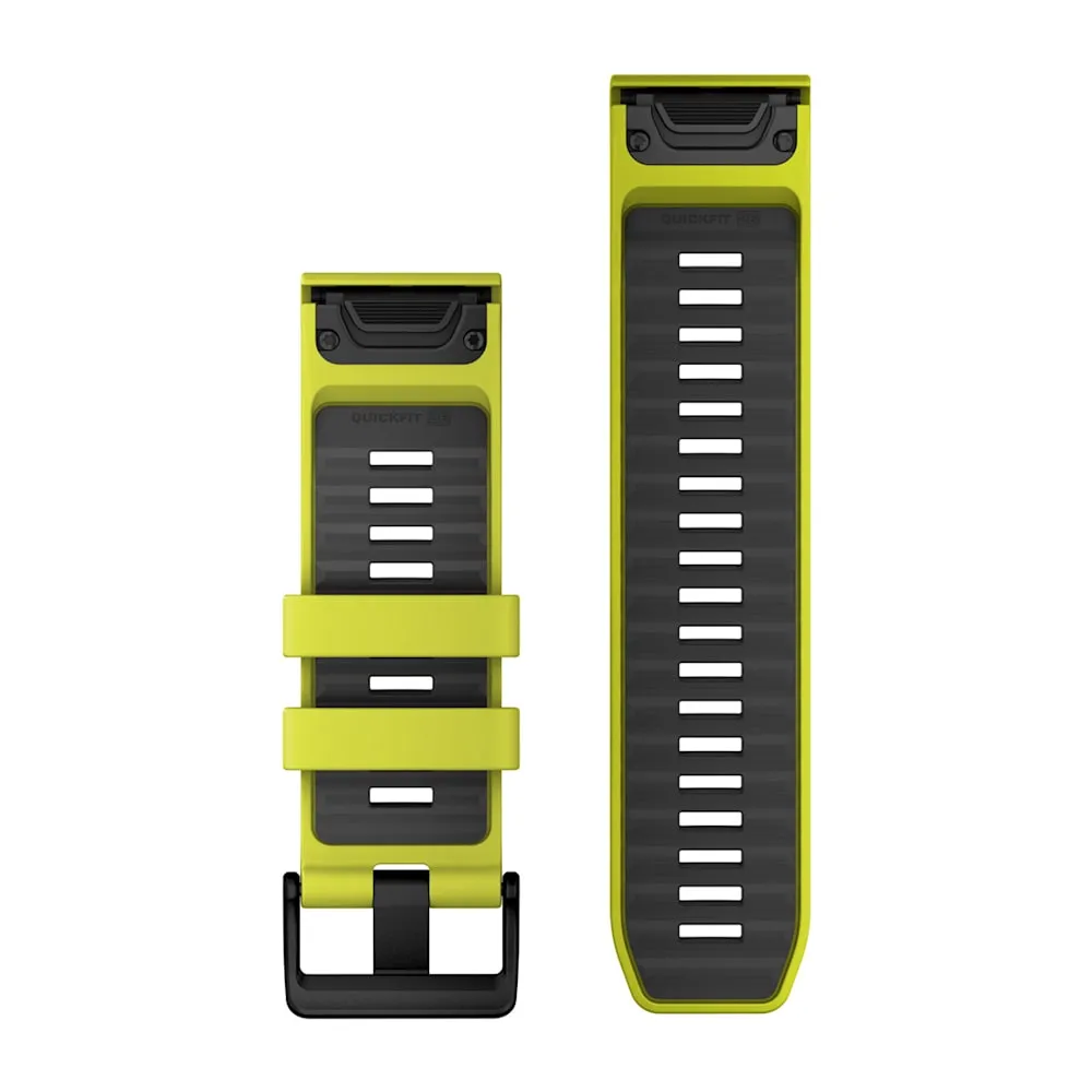 Quickfit 26 mm Yedek Kayış - Amp Sarı | Grafit Silikon resmi